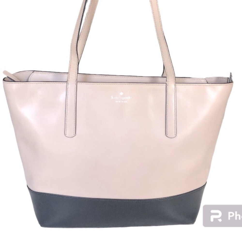 Kate Spade Briel Nude Pink Leather Large Tote Bag Shoulder Bag Women’s